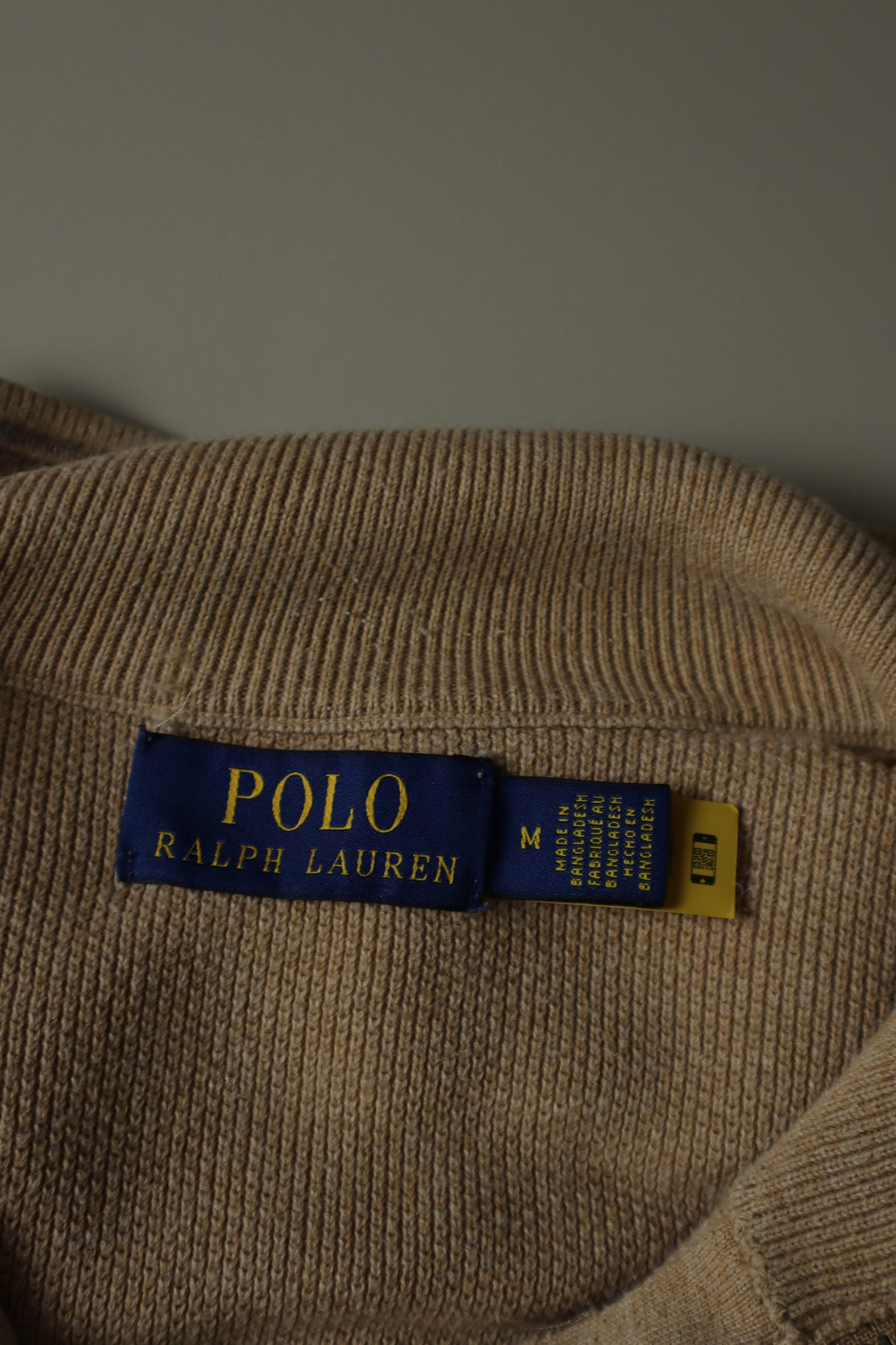 Ralph Lauren trui met kwart rits - M