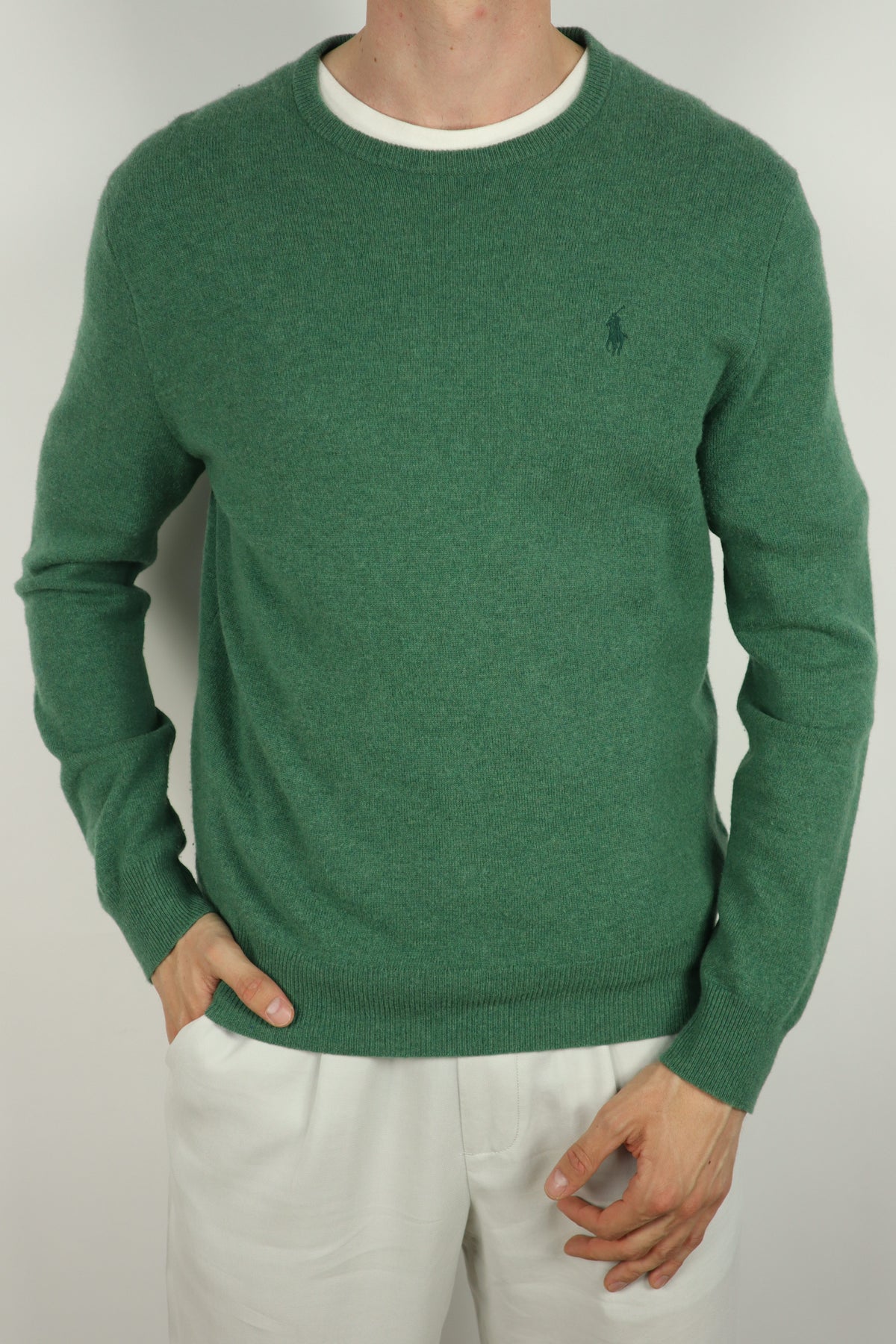 Ralph Lauren merino wollen trui met ronde hals - M