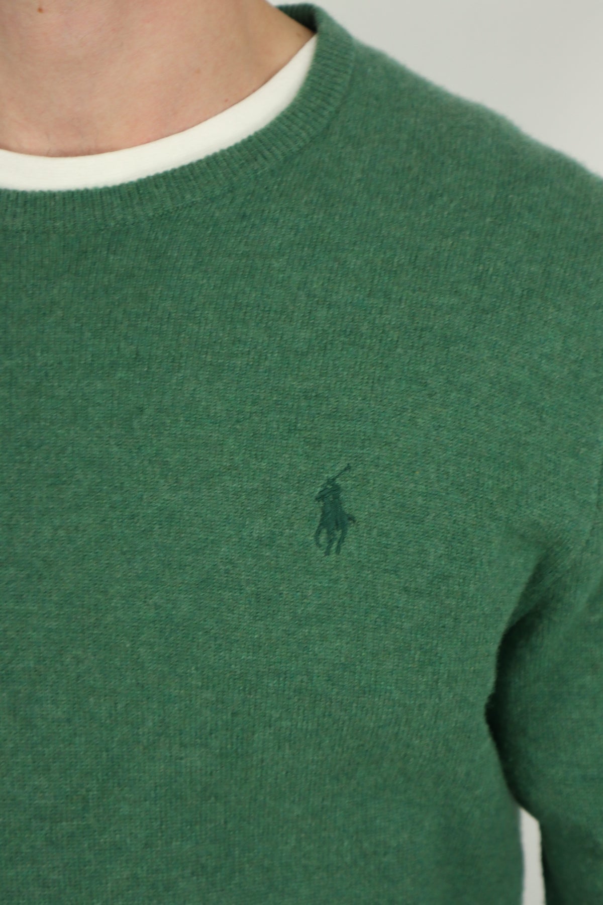 Ralph Lauren merino wollen trui met ronde hals - M