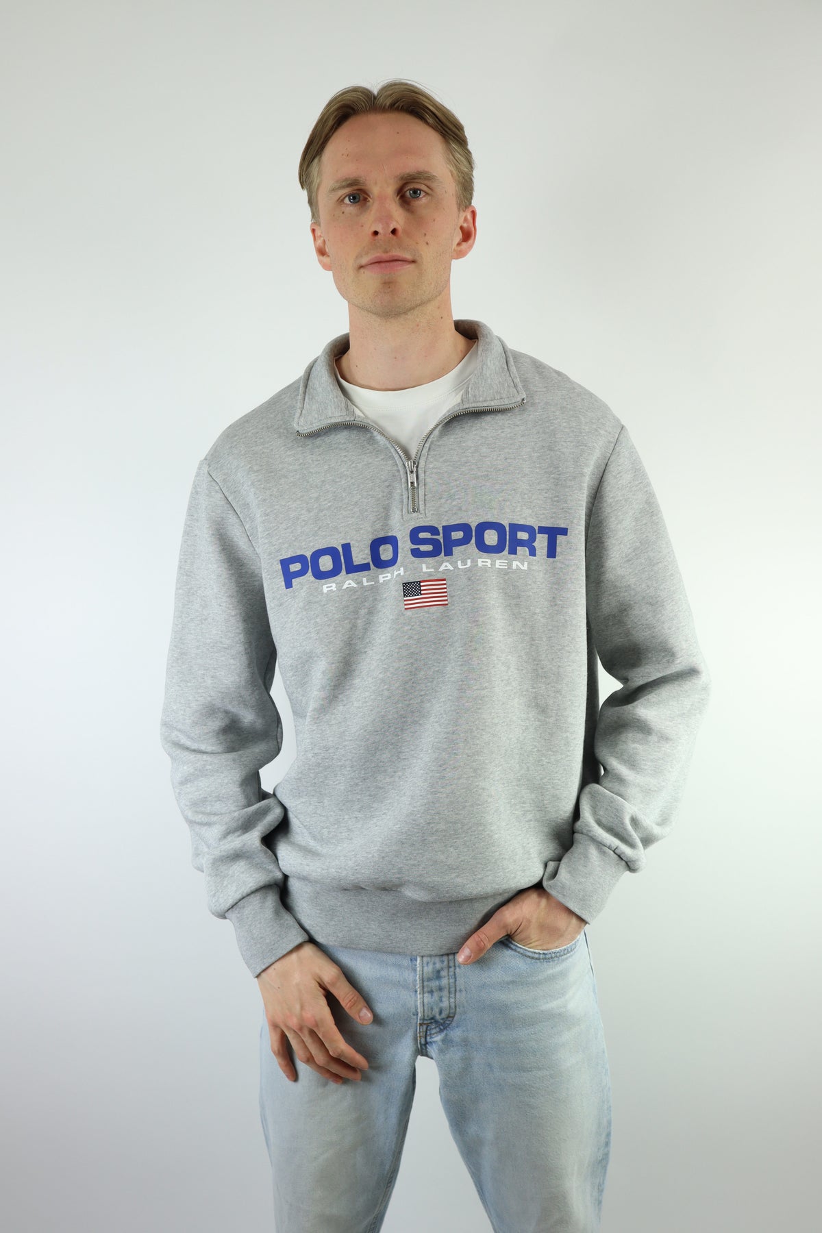 Ralph Lauren Polo Sport trui met kwart rits - L