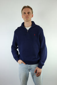 Ralph Lauren trui met kwart rits - L