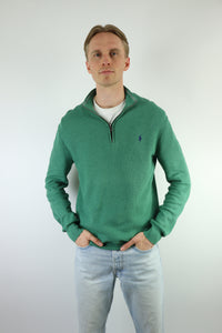 Ralph Lauren trui met kwart rits - M