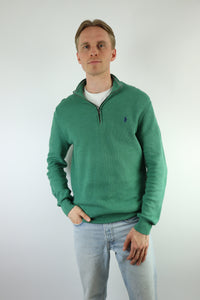Ralph Lauren trui met kwart rits - M