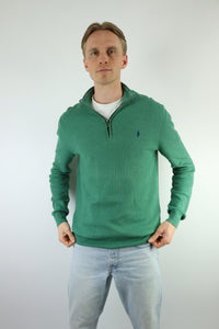 Ralph Lauren trui met kwart rits - M