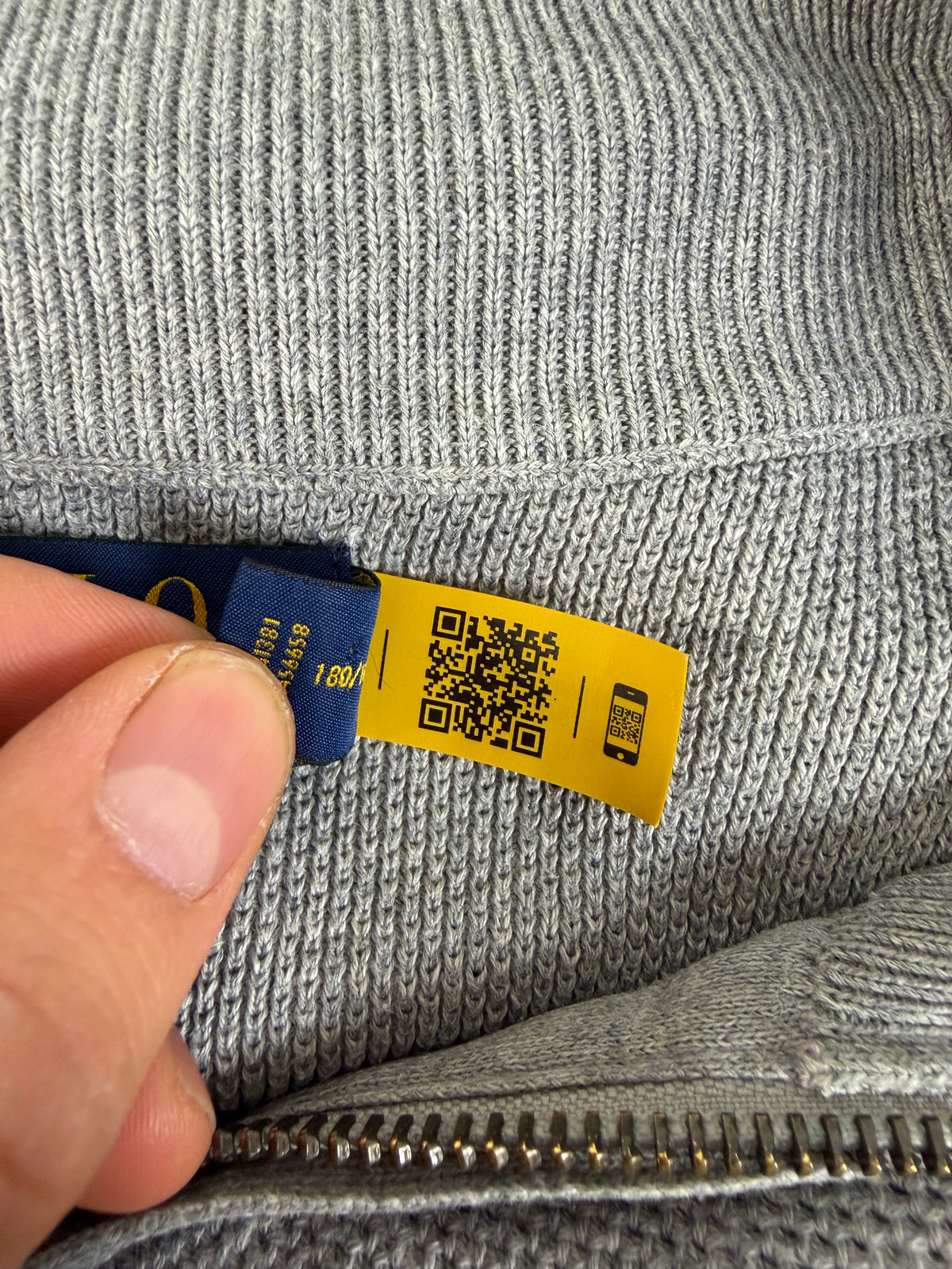 Ralph Lauren trui met kwart rits - L