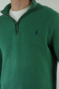 Ralph Lauren trui met kwart rits - M