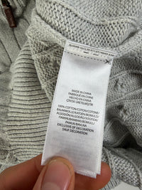 Ralph Lauren kabeltrui met kwart rits - S