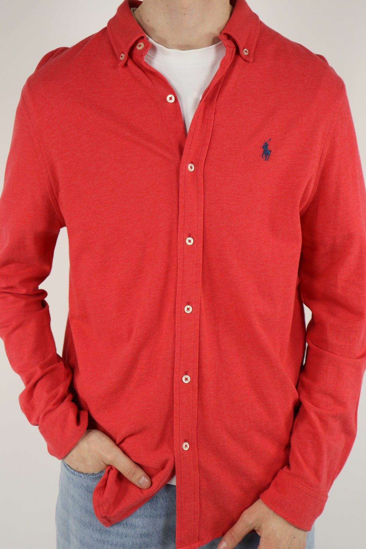 Ralph Lauren overhemd featherweight mesh - L