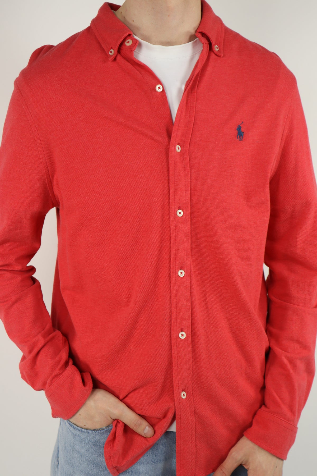 Ralph Lauren overhemd featherweight mesh - L