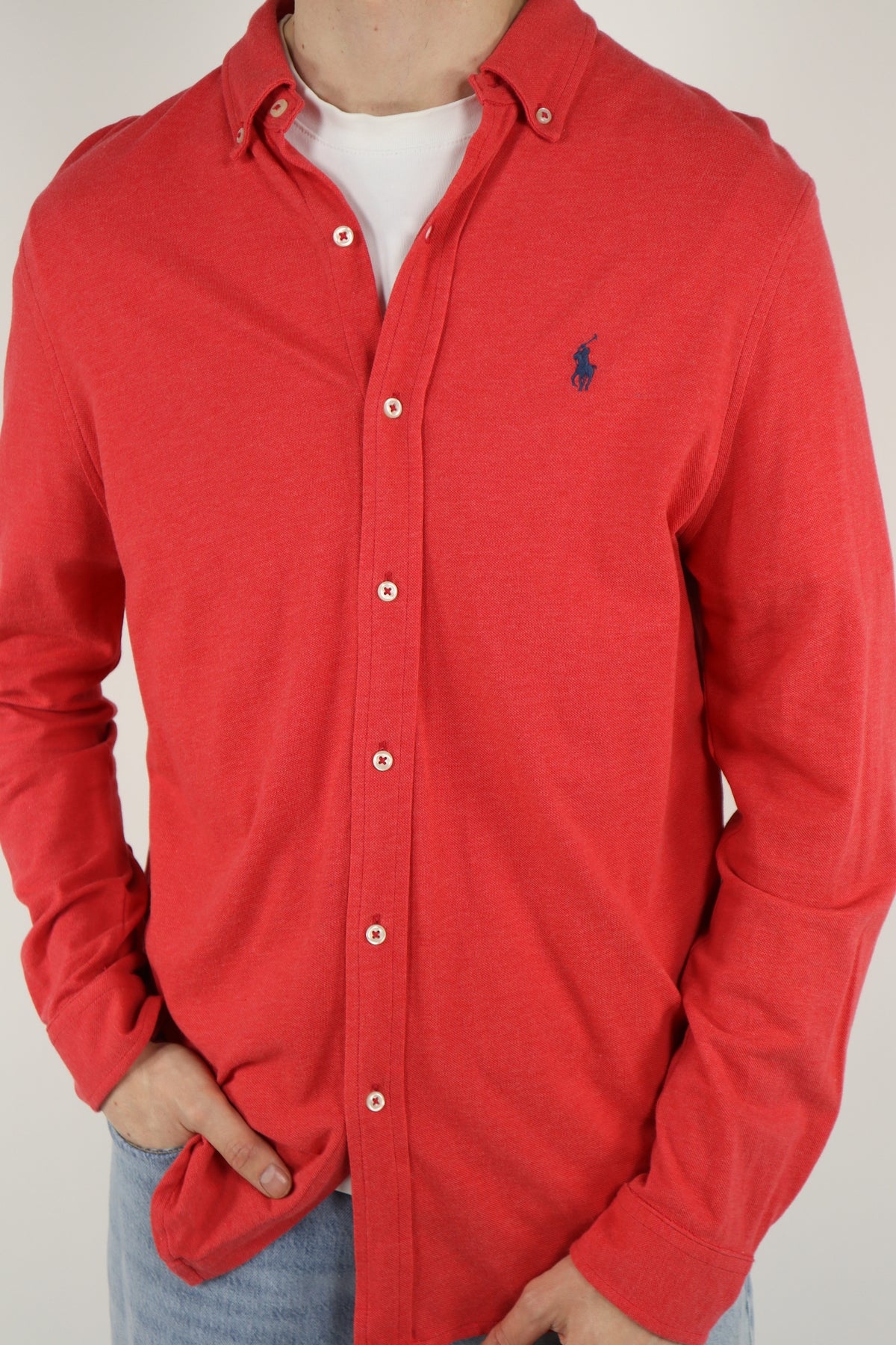 Ralph Lauren overhemd featherweight mesh - L