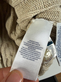 Ralph Lauren kabeltrui met knoopjes - M