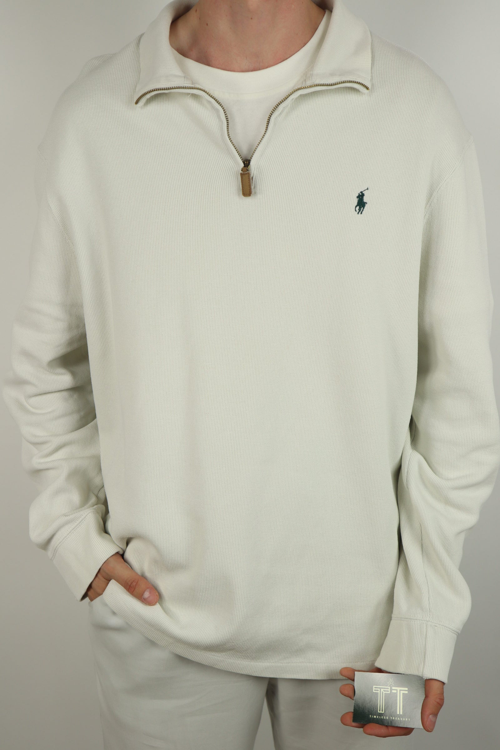 Ralph Lauren trui met kwart rits - XL