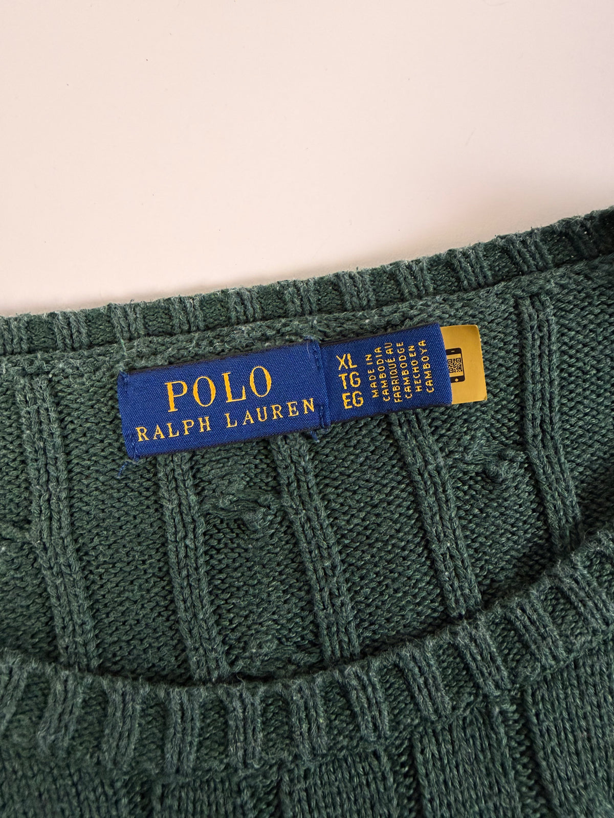 Ralph Lauren kabeltrui met ronde hals - XL Vrouwen