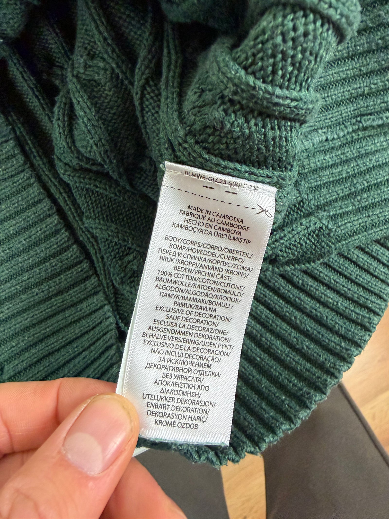 Ralph Lauren kabeltrui - XL vrouwen