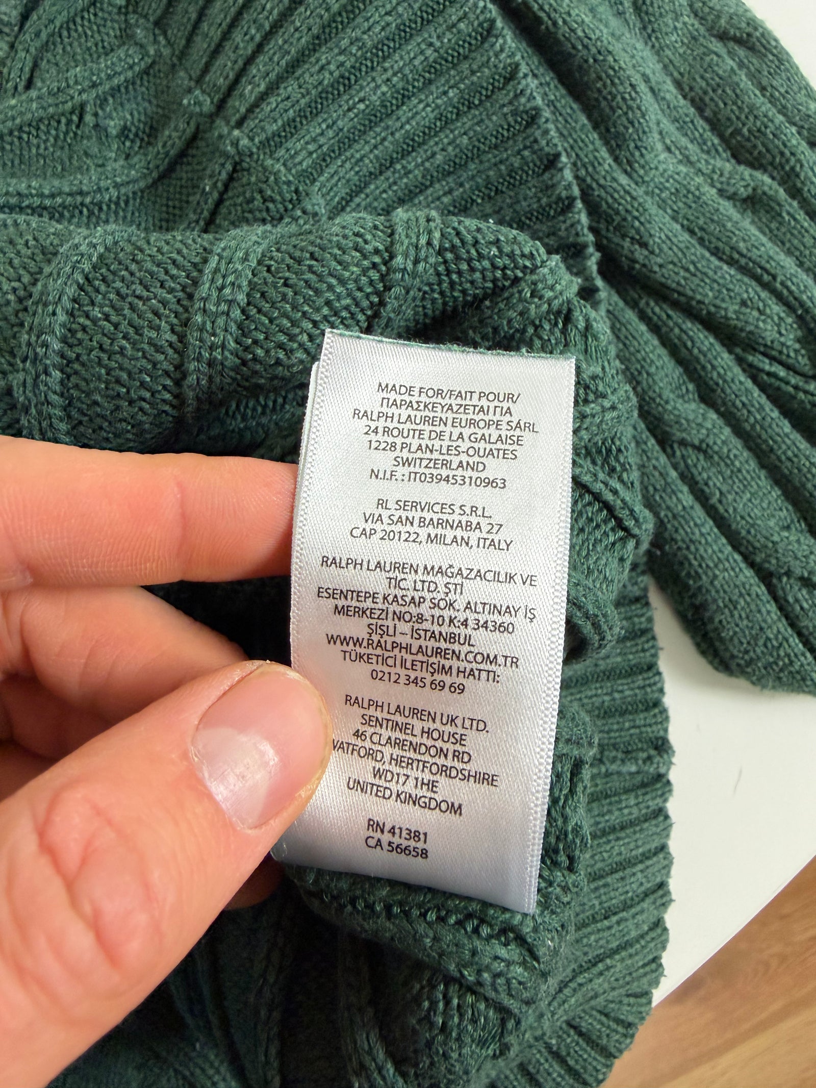Ralph Lauren kabeltrui - XL vrouwen