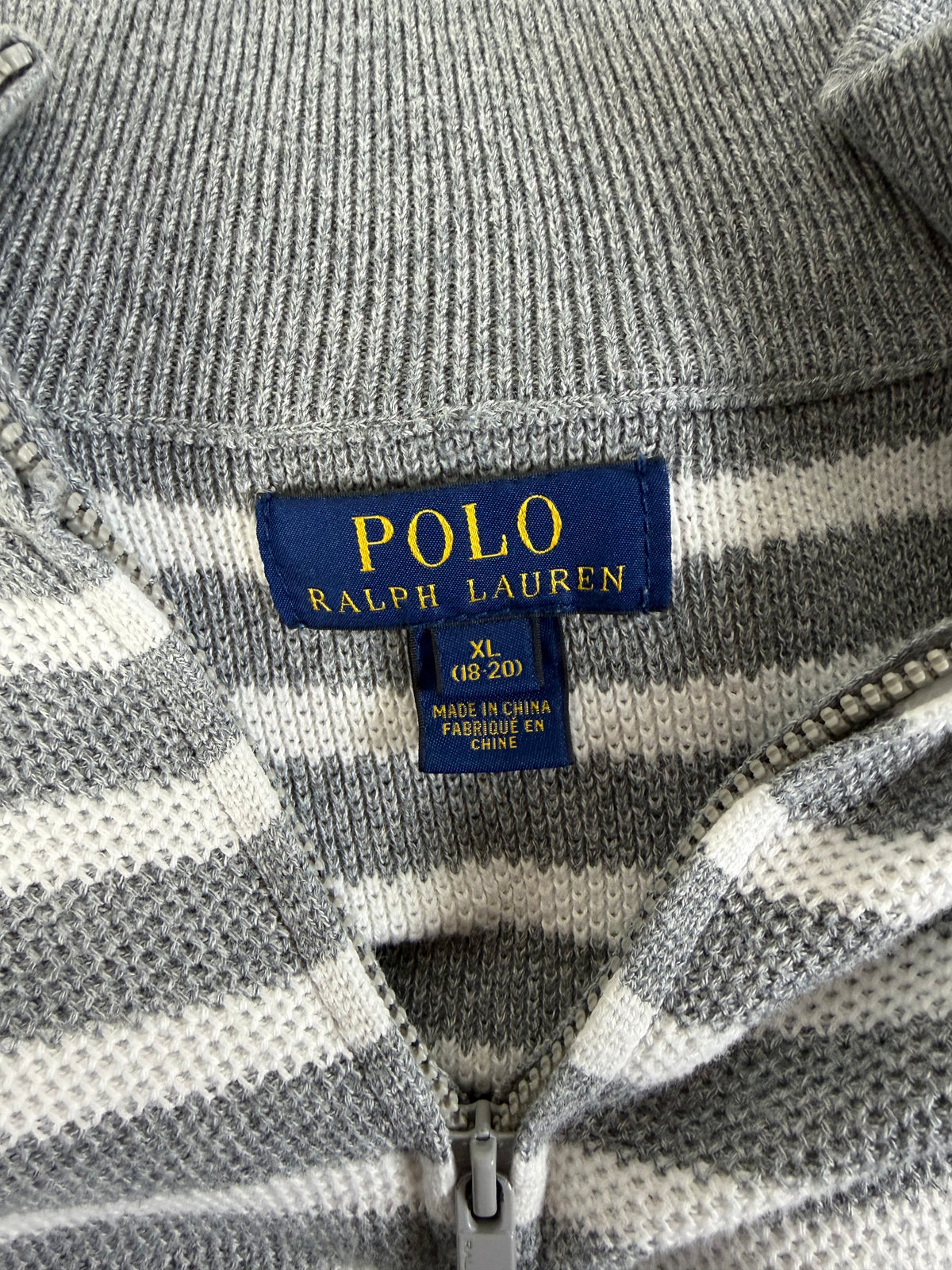 Ralph Lauren trui met kwart rits - M