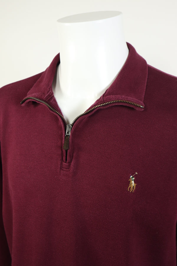 Ralph Lauren trui met kwart rits - L