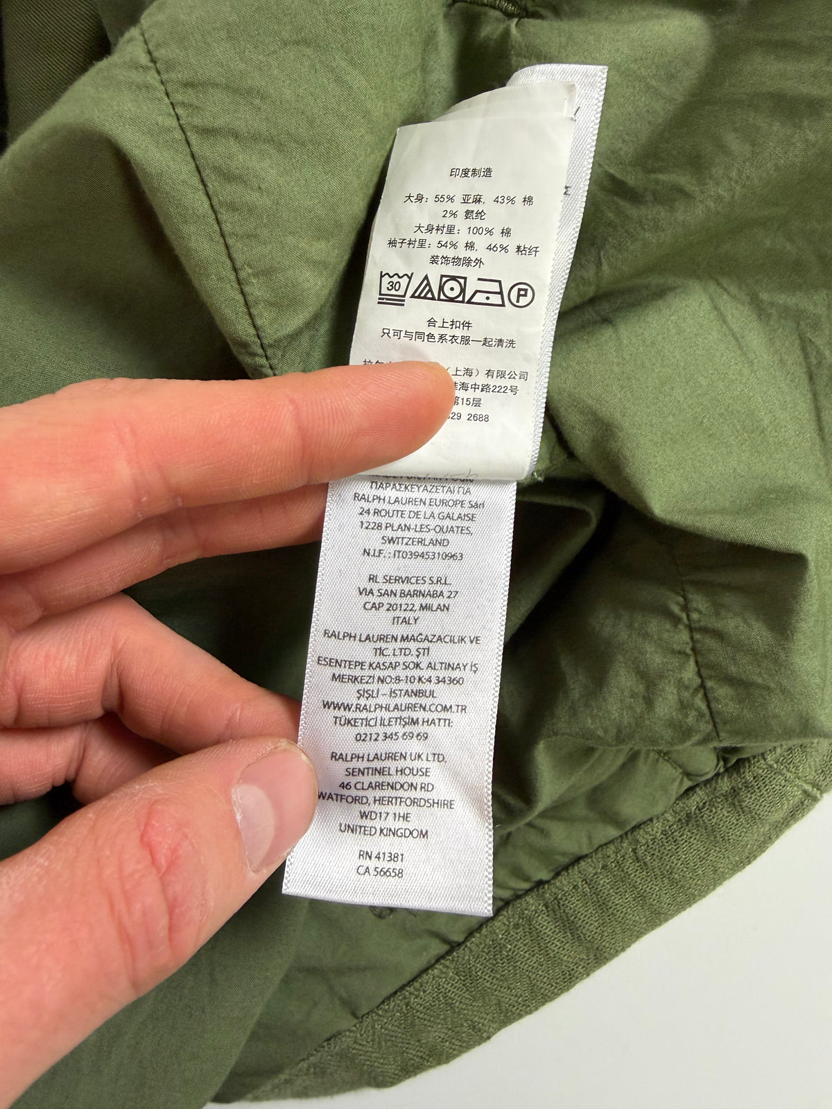 Ralph Lauren linnen jas - M