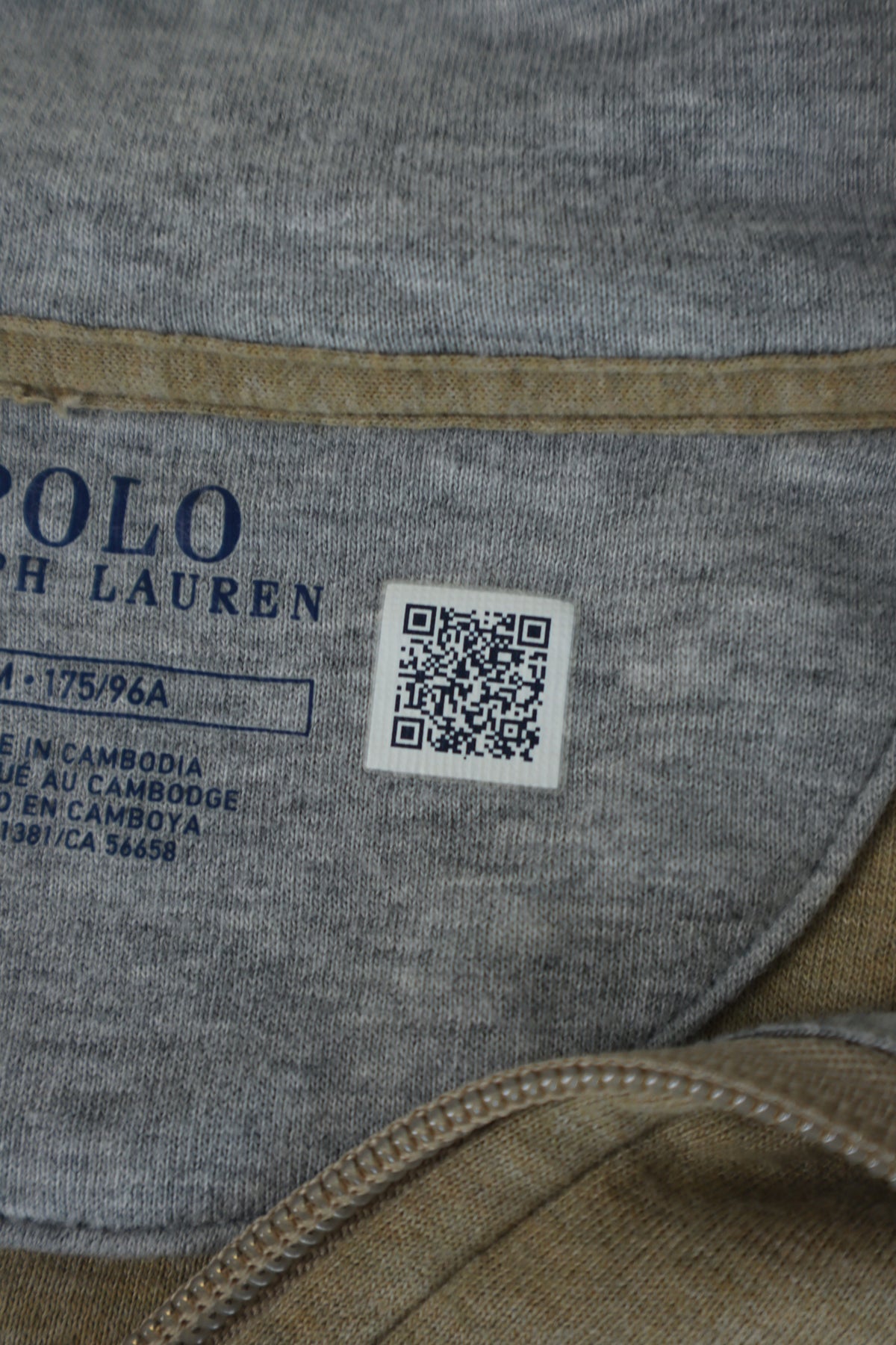 Ralph Lauren trui met kwart rits - M