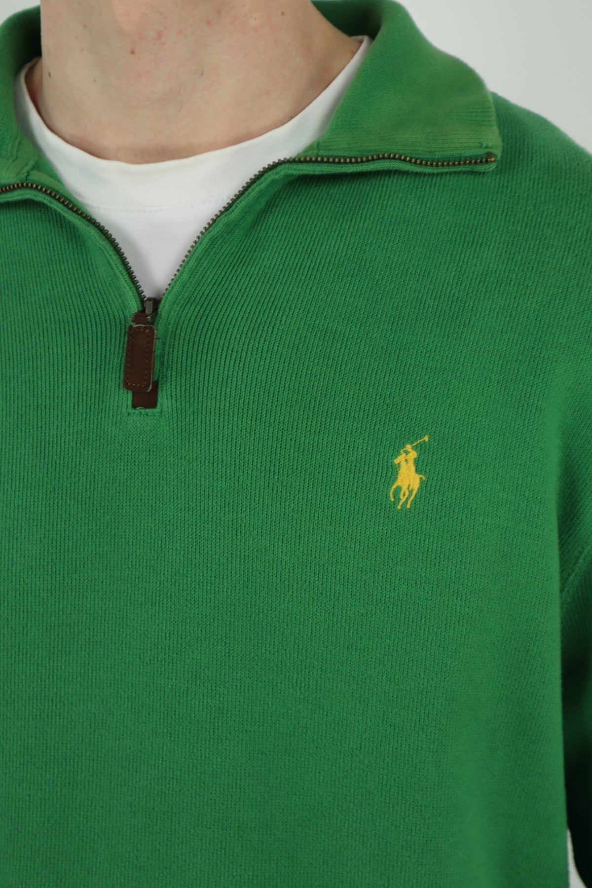 Ralph Lauren trui met kwart rits - M