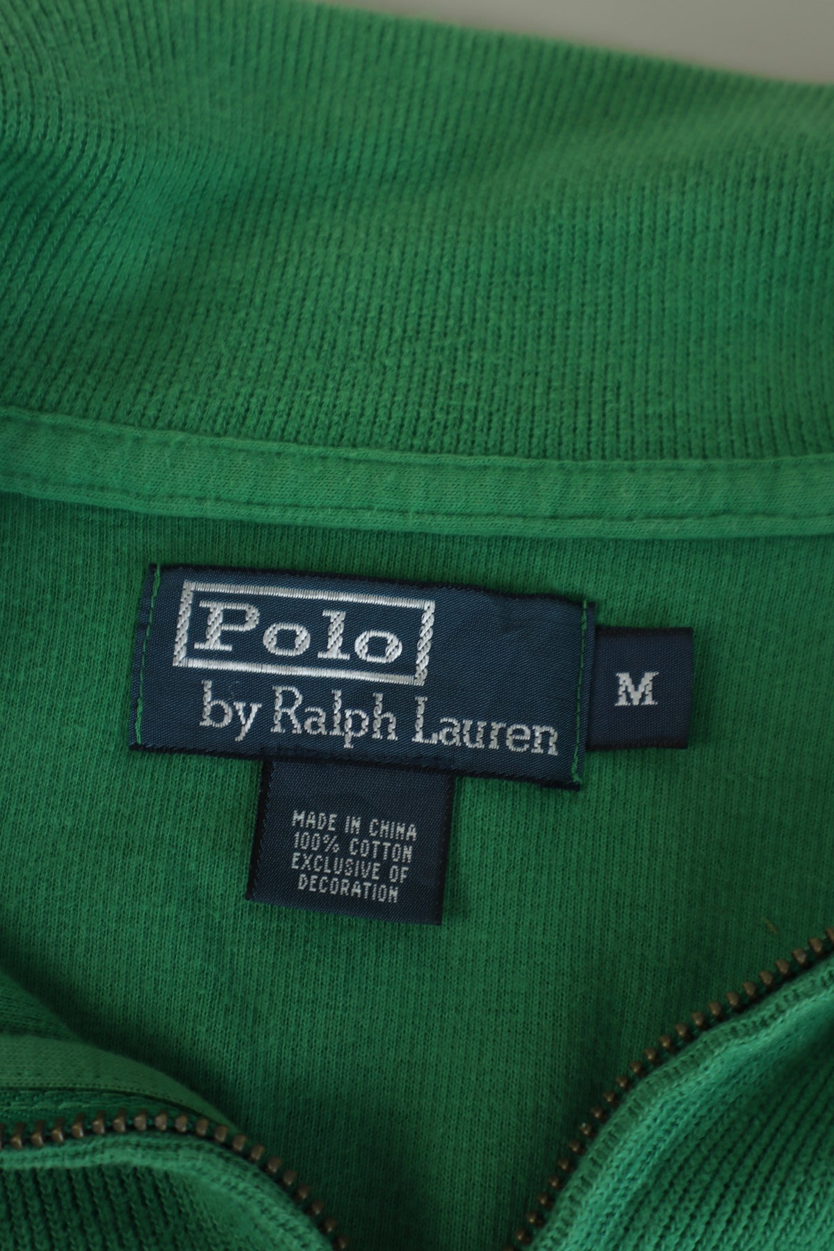 Ralph Lauren trui met kwart rits - M
