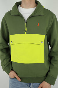 Ralph Lauren trui/jas met kwart rits - M