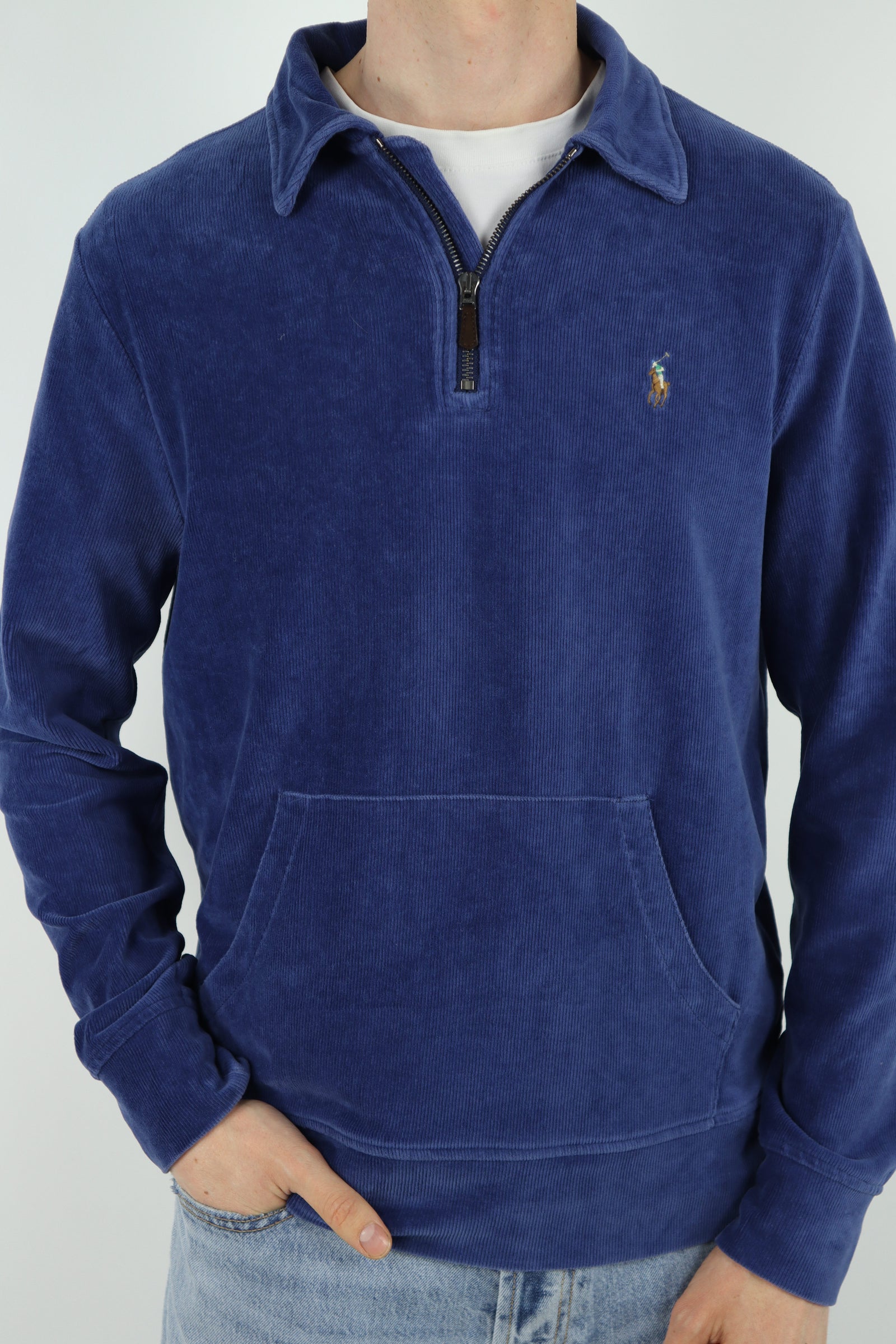 Ralph Lauren corduroy quarter zip - M