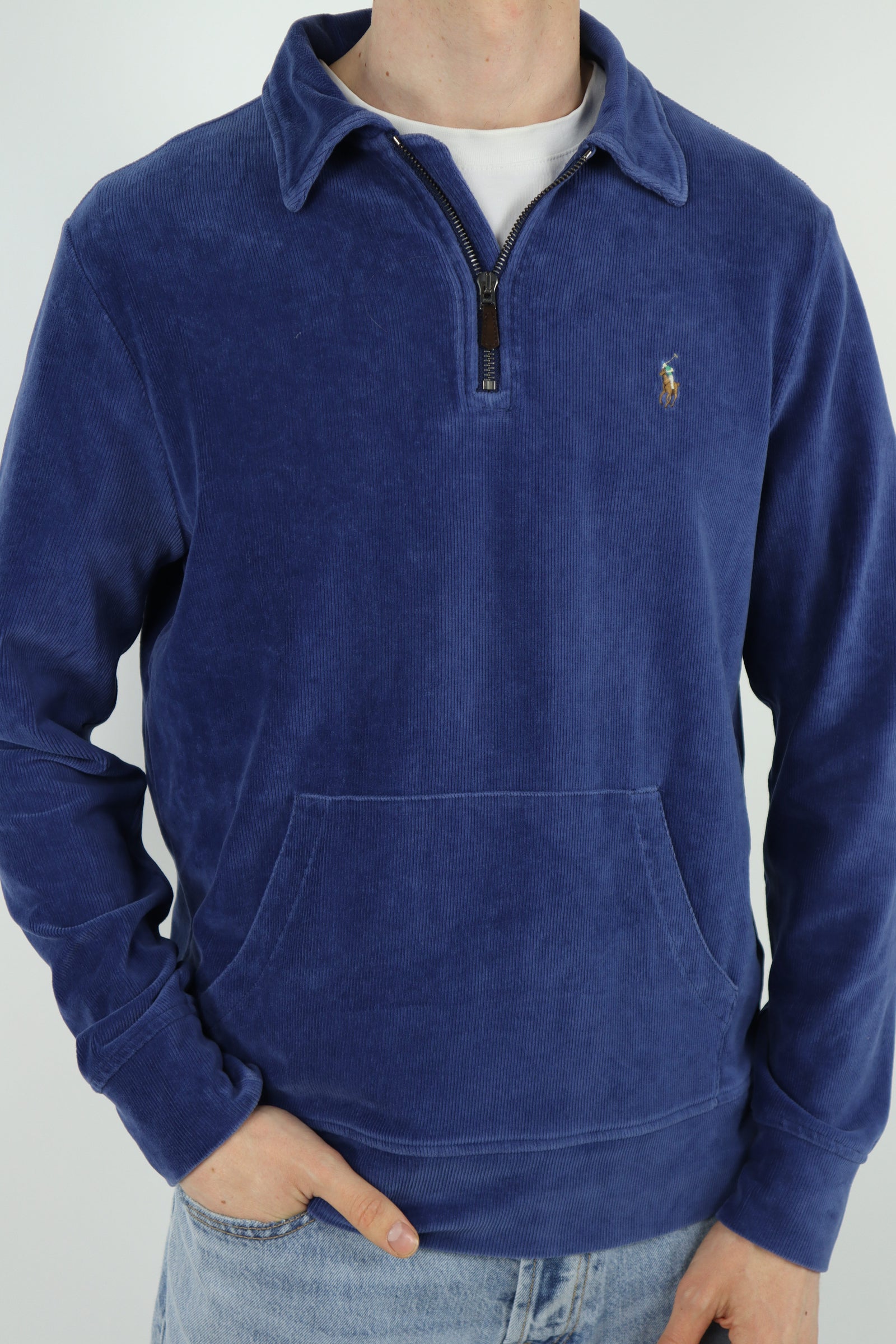 Ralph Lauren corduroy quarter zip - M