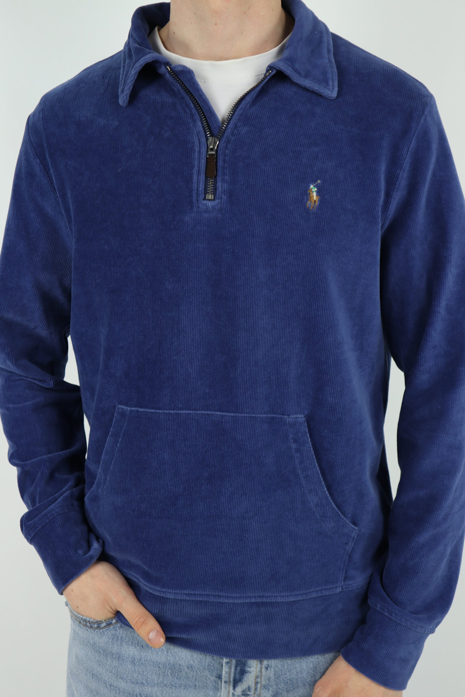 Ralph Lauren corduroy quarter zip - M