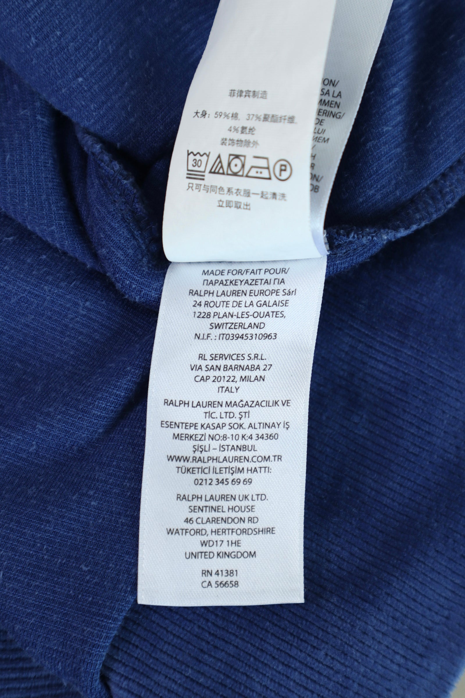 Ralph Lauren corduroy quarter zip - M