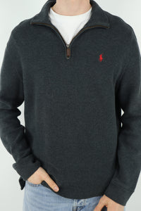 Ralph Lauren trui met kwart rits - M