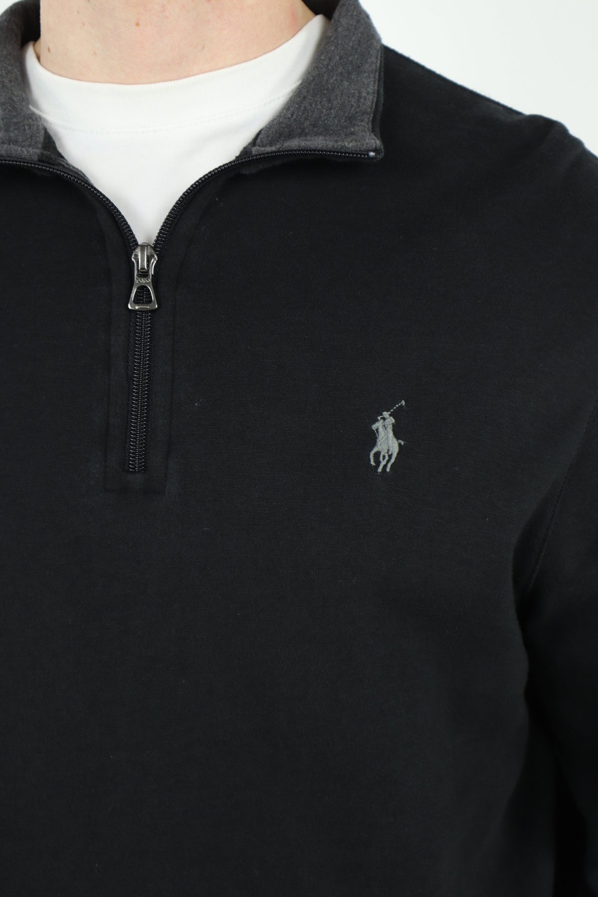 Ralph Lauren trui met kwart rits - M