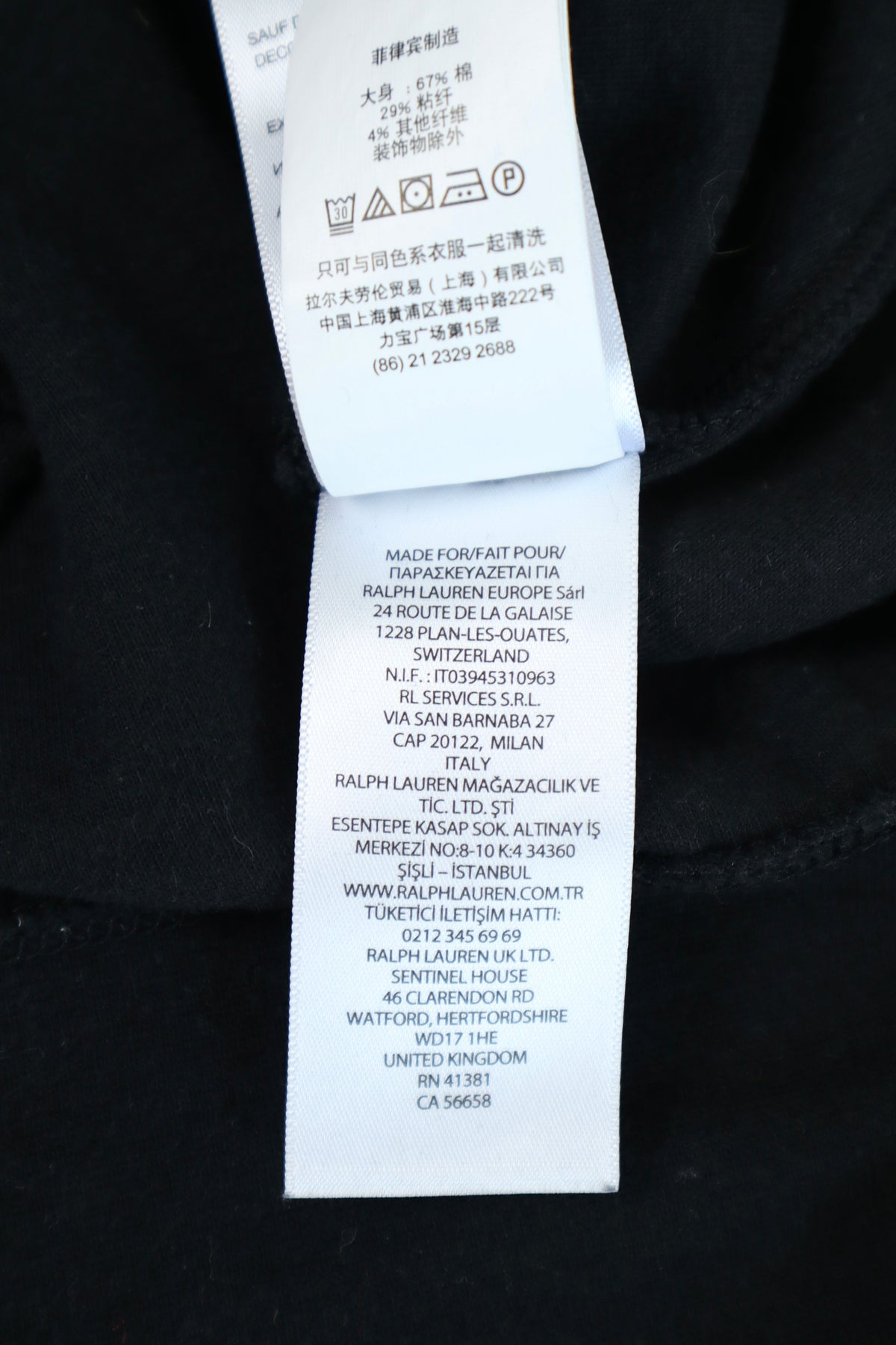 Ralph Lauren trui met kwart rits - M