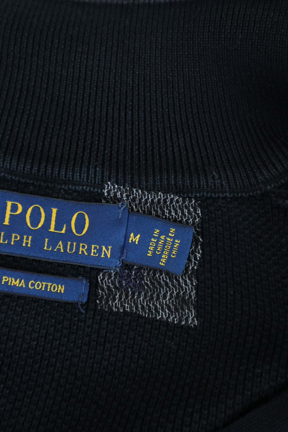 Ralph Lauren trui met kwart rits - M