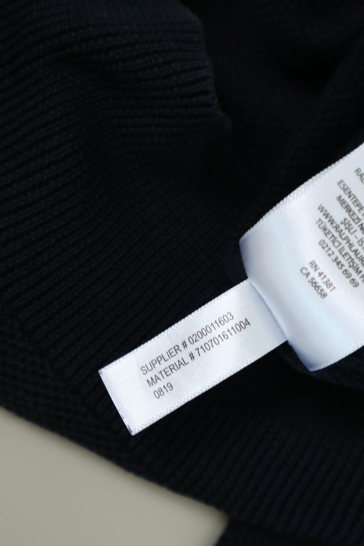 Ralph Lauren trui met kwart rits - M