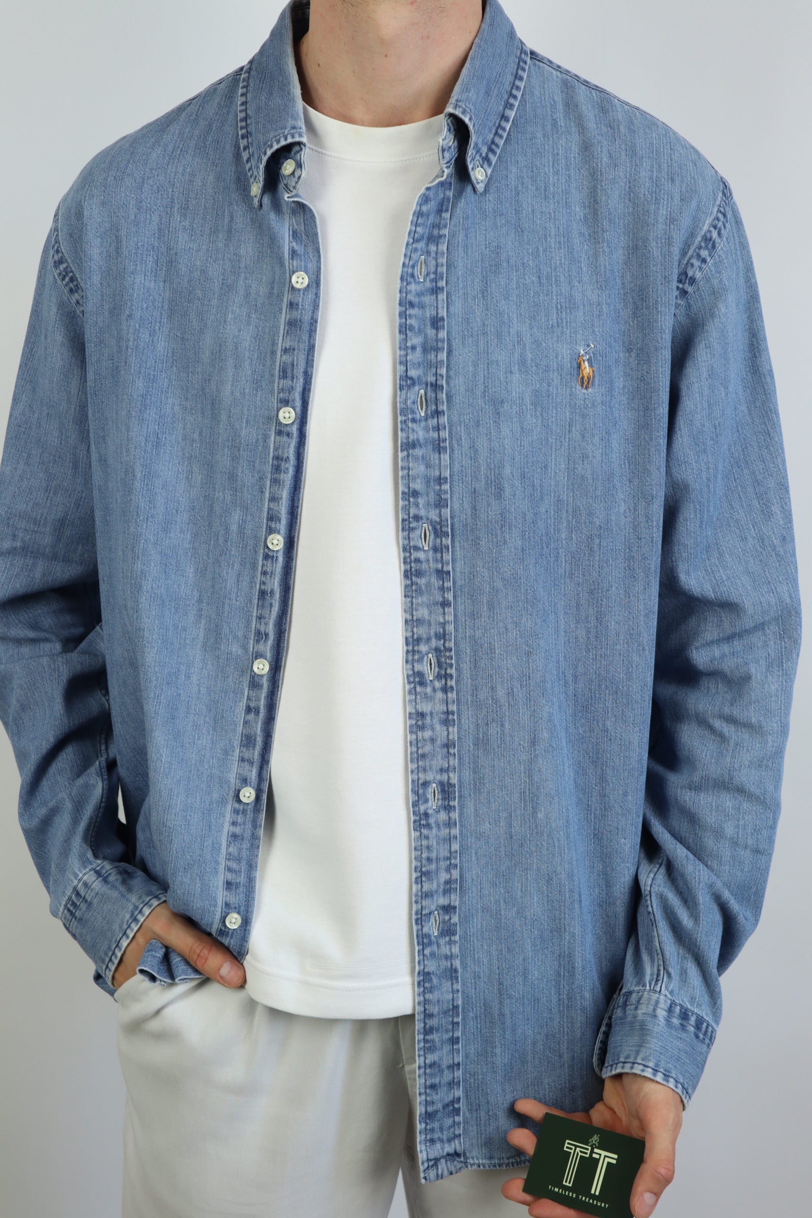 Ralph Lauren denim overhemd - XL