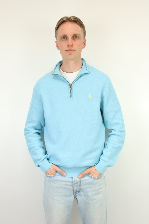Ralph Lauren trui met kwart rits - L