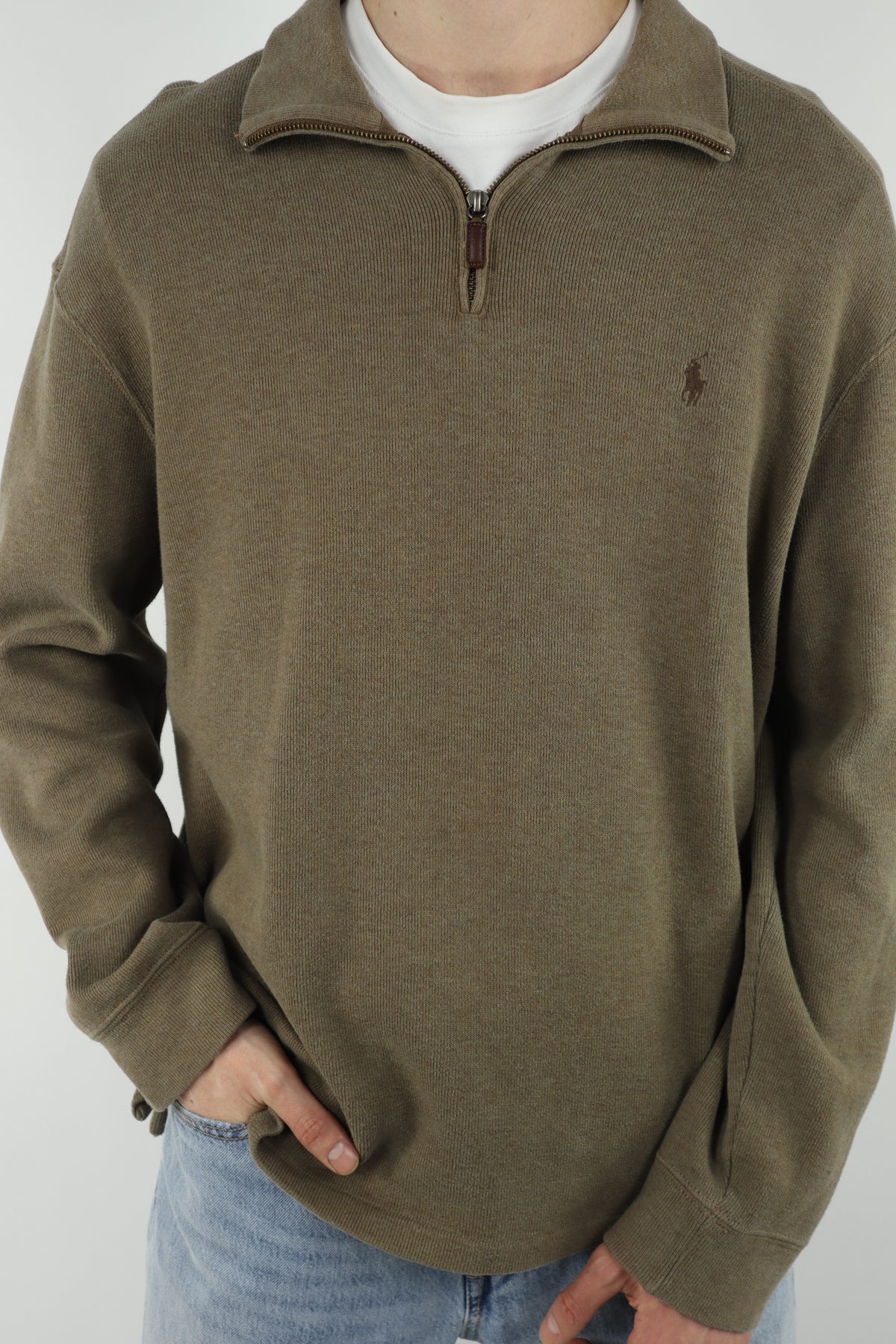 Ralph Lauren trui met kwart rits - XL