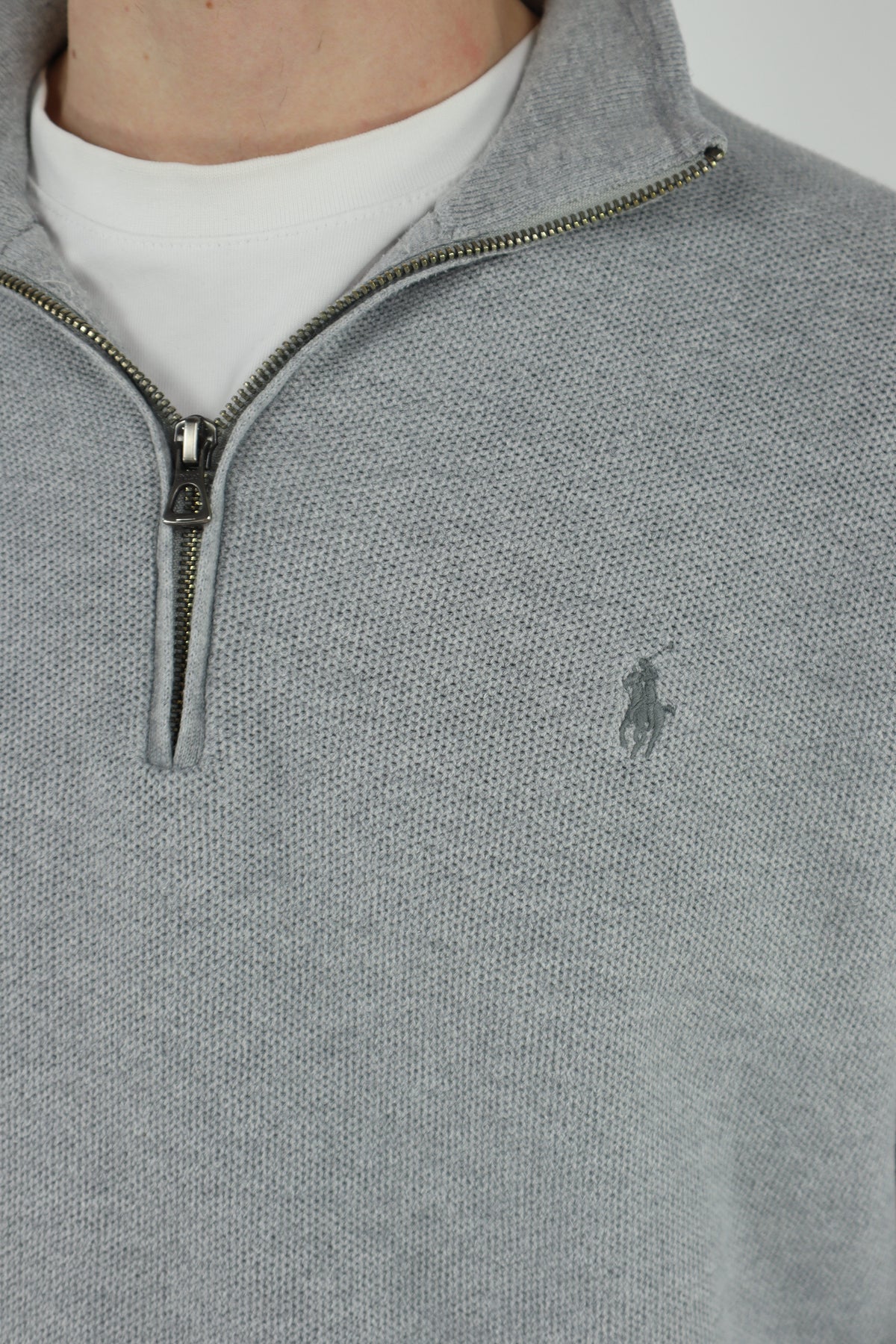 Ralph Lauren trui met kwart rits - M