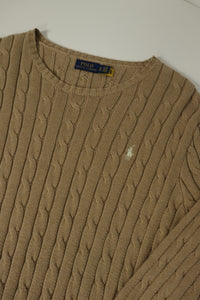 Ralph Lauren kabeltrui met ronde hals - XL Vrouwen