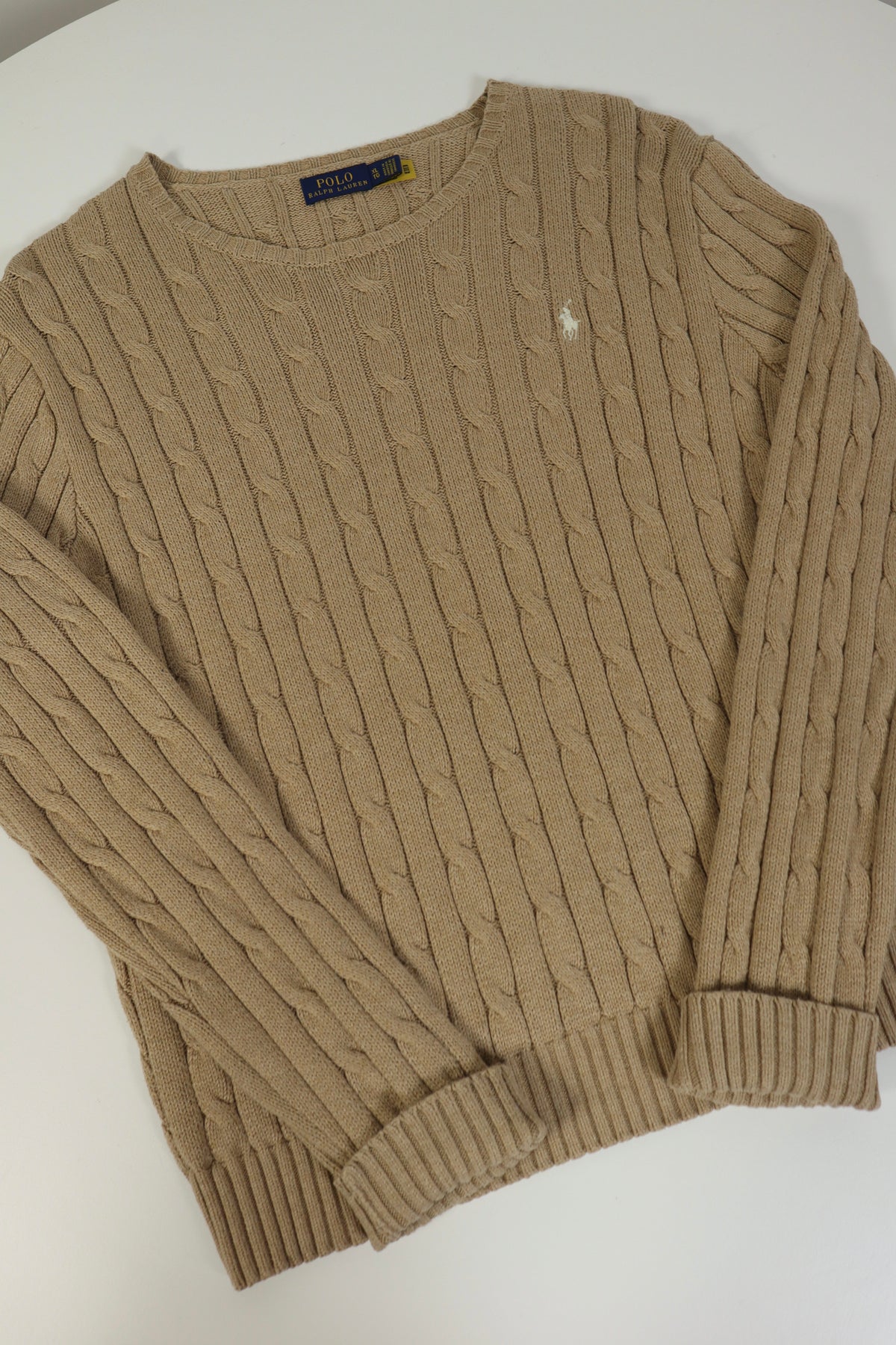 Ralph Lauren kabeltrui met ronde hals - XL Vrouwen