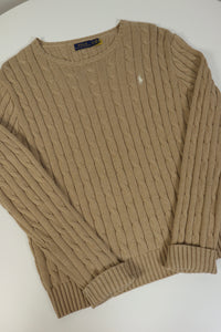 Ralph Lauren kabeltrui met ronde hals - XL Vrouwen