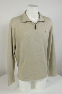 Ralph Lauren trui met kwart rits - L