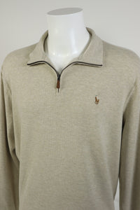 Ralph Lauren trui met kwart rits - L