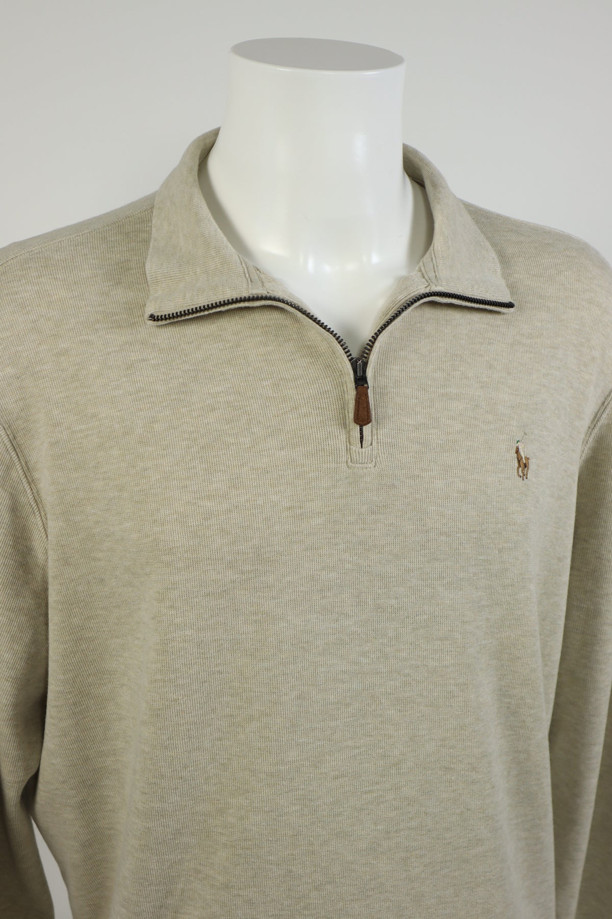 Ralph Lauren trui met kwart rits - L