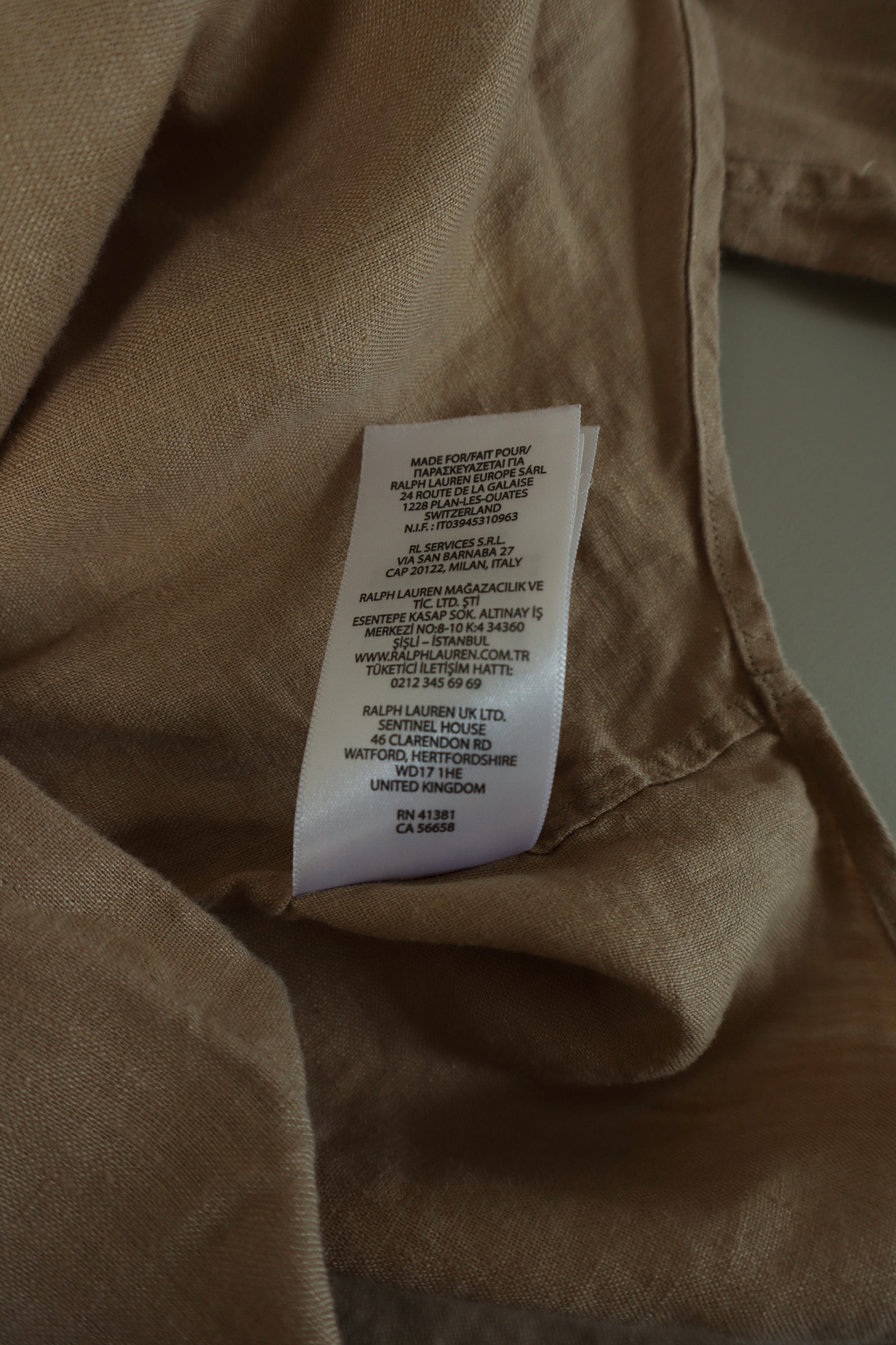 Ralph Lauren linnen overhemd - XS