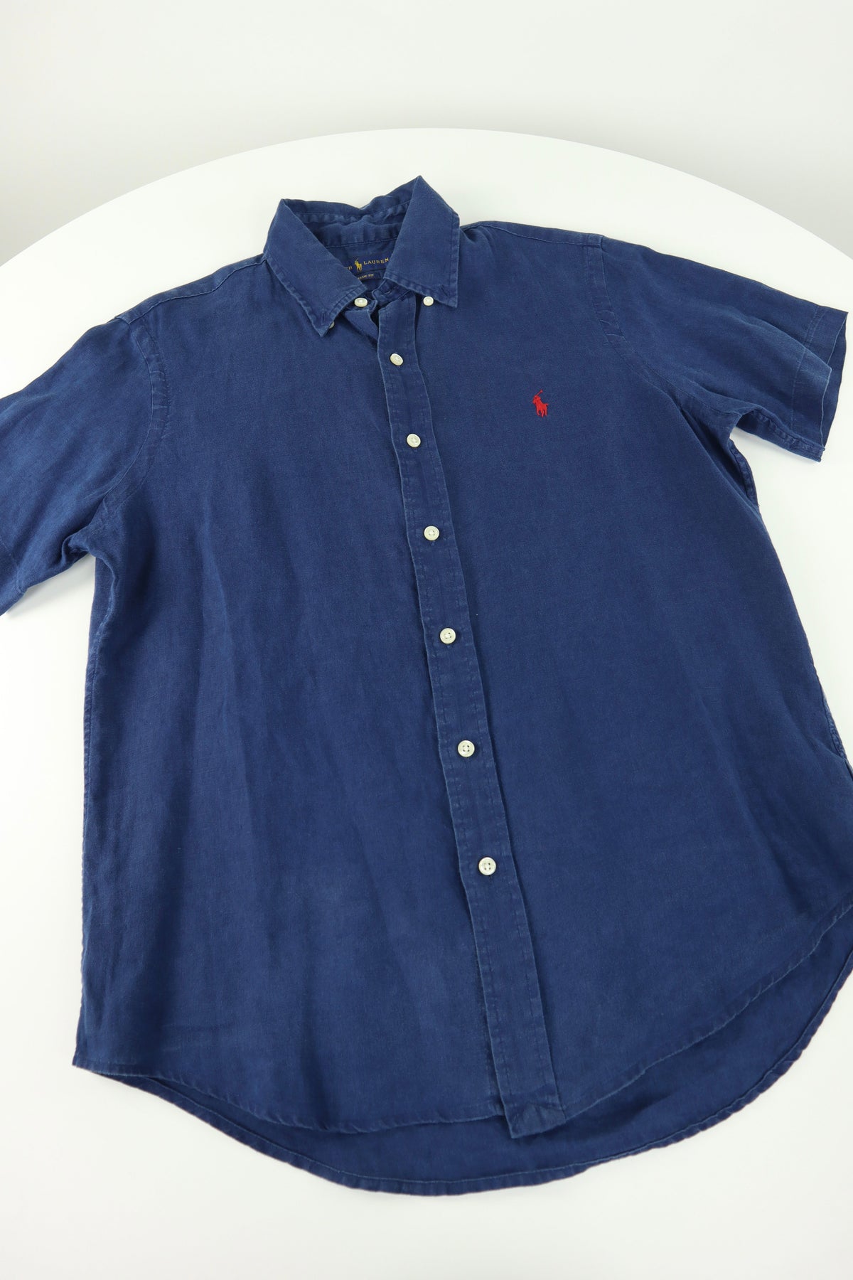 Ralph Lauren linnen overhemd korte mouwen - S