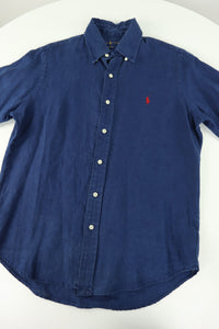 Ralph Lauren linnen overhemd korte mouwen - S