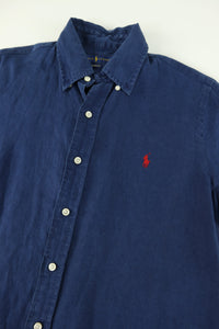 Ralph Lauren linnen overhemd korte mouwen - S