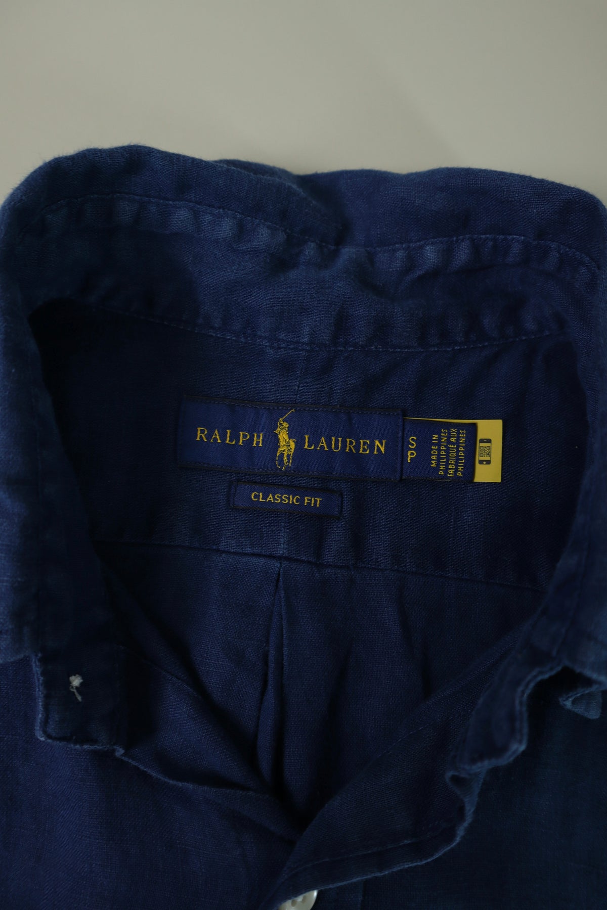 Ralph Lauren linnen overhemd korte mouwen - S